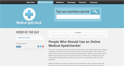 Desktop Screenshot of medical-spellchecker.com