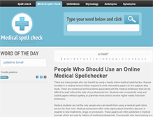 Tablet Screenshot of medical-spellchecker.com
